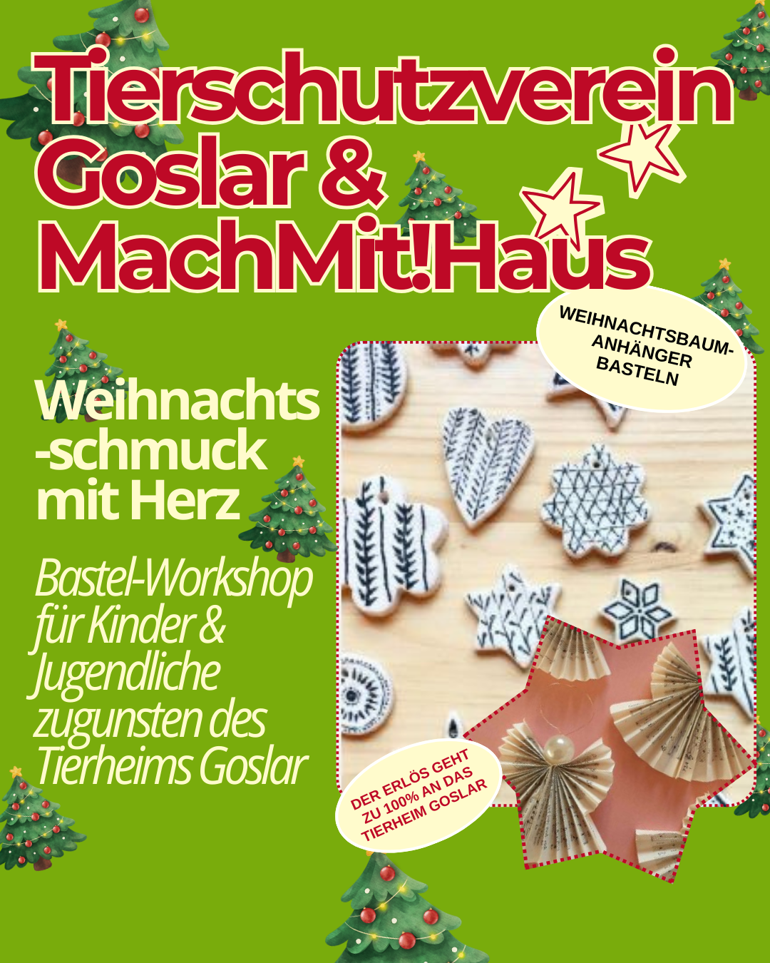 Weihnachtsschmuck mit Herz BastelMit!Workshop